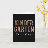 Kindergarten Lehrer zurück zur Schulbewertung L Karte (Gelbe Blume)
