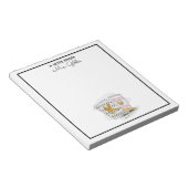 Kindergarten Lehrerbewertung Weiß Notizblock (angewinkelt)