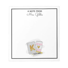 Kindergarten Lehrerbewertung Weiß Notizblock