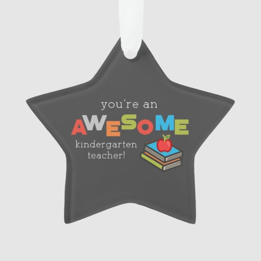 Kindergarten Lehrerbewertungstag, Phantastisch Ornament (Vorderseite)