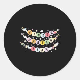Kindergarten Lehrerin Freundschaft Bracelet Lehrer Runder Aufkleber