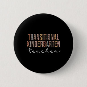 Kindergarten Lehrerin Leopard Wertschätzung Frauen Button