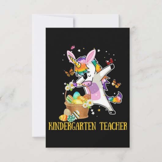 Kindergarten Lehrerin Osterzeit Karte (Vorderseite)
