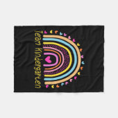 Kindergarten Lehrerin Rainbow Fleecedecke (Vorderseite (Horizontal))
