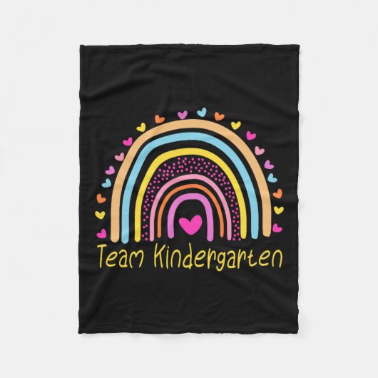 Kindergarten Lehrerin Rainbow Fleecedecke (Vorderseite)