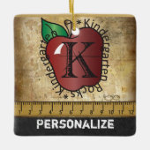 Kindergarten Lehrerin Rock Keramikornament (Vorderseite)