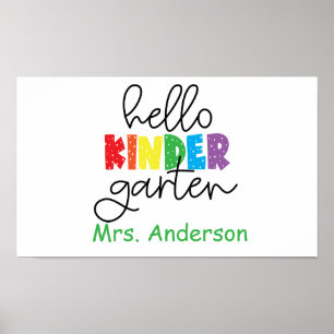 Kindergarten Lehrerposter für das Klassenzimmer Poster