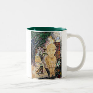 Kindergarten-Lektion Zweifarbige Tasse
