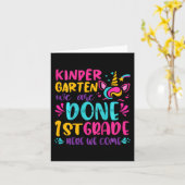 Kindergarten letzte Schulstufe 1 Karte (Gelbe Blume)
