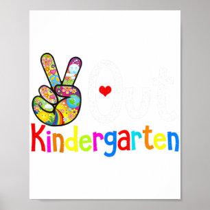 Kindergarten letzten Schultag Grad Poster