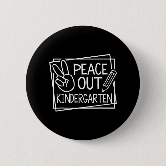Kindergarten letzten Schultag Sommerpause 1 Button (Vorderseite)