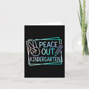 Kindergarten letzten Schultag Sommerpause 2 Karte