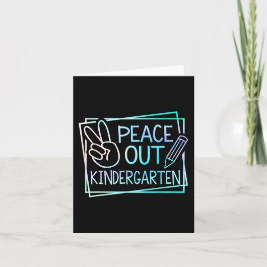 Kindergarten letzten Schultag Sommerpause 2 Karte (Vorderseite)