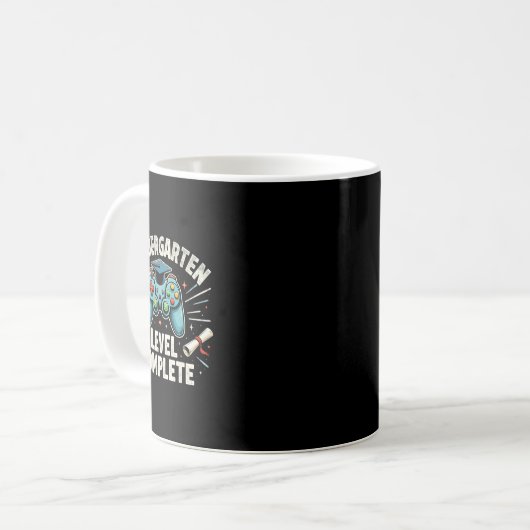 Kindergarten Level Complete Funny Graduation 2025 Kaffeetasse (Vorderseite Links)