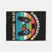 Kindergarten Level Complete Gamer Boy Kinder Gradu Fleecedecke (Vorderseite (Horizontal))
