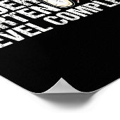 Kindergarten Level Complete Graduation 2025 Gamer  Poster (Ecke)