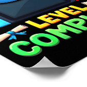 Kindergarten Level Complete Graduation Cl 2025 Boy Poster (Ecke)