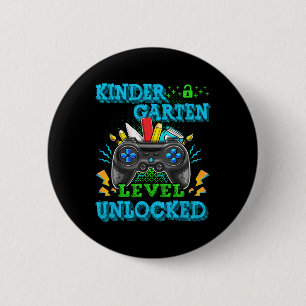 Kindergarten Level Unlocked Video Game Back to Sch Button