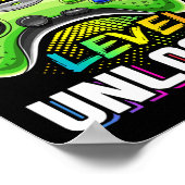 Kindergarten Level Unlocked Video Game Ck To Schoo Poster (Ecke)