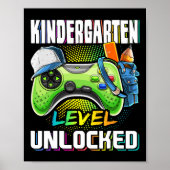 Kindergarten Level Unlocked Video Game Ck To Schoo Poster (Vorne)
