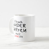 Kindergarten-Liebe Kaffeetasse (Vorderseite Links)