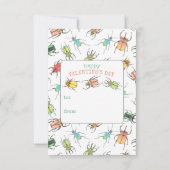 Kindergarten Lovebug Valentinstag Mitteilungskarte (Rückseite)