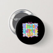 Kindergarten-Mädchen zurück zur Schule Süße Kokett Button (Vorne & Hinten)