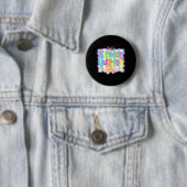 Kindergarten-Mädchen zurück zur Schule Süße Kokett Button (Beispiel)