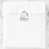 Kindergarten Magical Unicorn Geschenk T - Shirt Quadratischer Aufkleber (Tasche)