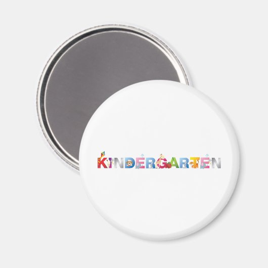 Kindergarten Magnet (Vorderseite/Rückseite)