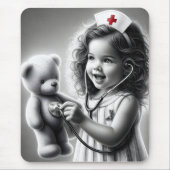 Kindergarten mit Teddybär Mousepad (Vorne)