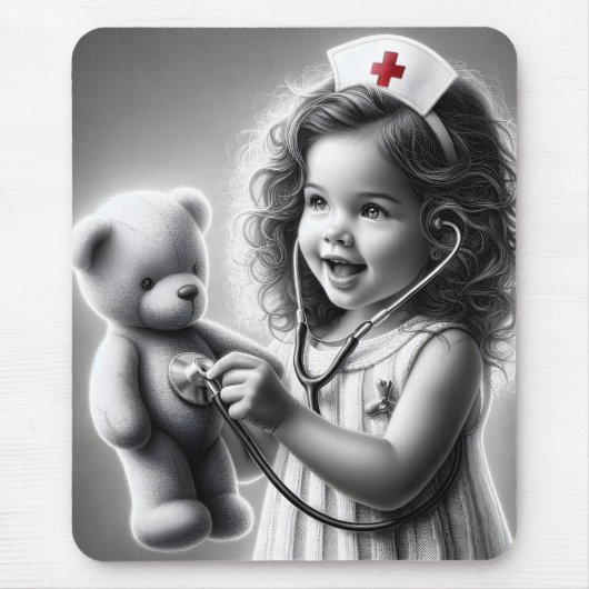 Kindergarten mit Teddybär Mousepad (Vorne)