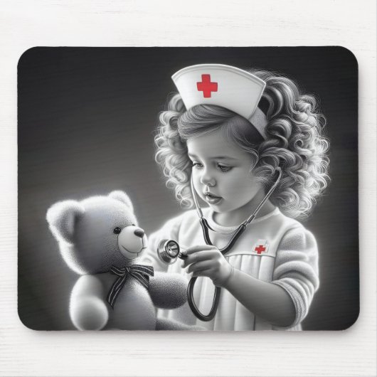 Kindergarten mit Teddybär Mousepad (Vorne)