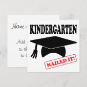 Kindergarten Nails Einladung (Vorne/Hinten)