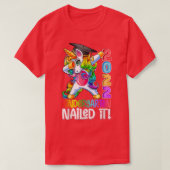 Kindergarten Nails It Abschluss Dabbing Unicorn T-Shirt (Design vorne)