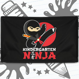 Kindergarten Ninja Kick ersten Tag zurück zur Schu Banner