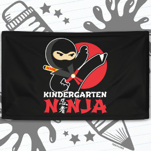 Kindergarten Ninja Kick ersten Tag zurück zur Schu Banner