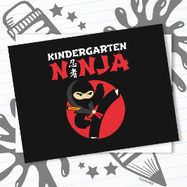 Kindergarten Ninja Kick ersten Tag zurück zur Schu Postkarte