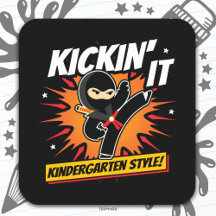 Kindergarten Ninja Kick ersten Tag zurück zur Schu
