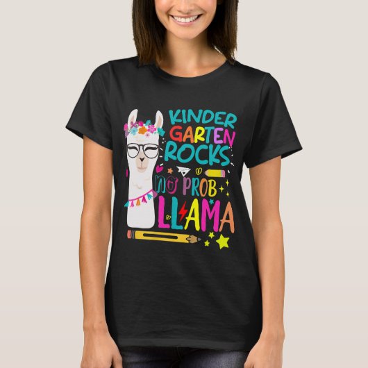Kindergarten No Prob-Llama Llama Apparel T-Shirt (Vorderseite)