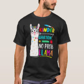 Kindergarten No Prob Llama Teacher 100 Days Of Sch T-Shirt (Vorderseite)