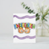 Kindergarten Postkarte (Stehend Vorderseite)