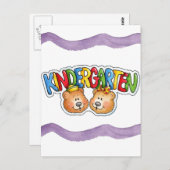 Kindergarten Postkarte (Vorne/Hinten)