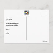 Kindergarten Postkarte (Rückseite)