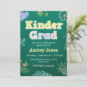 Kindergarten Preschool Graduation Einladung (Stehend Vorderseite)