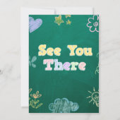 Kindergarten Preschool Graduation Einladung (Rückseite)