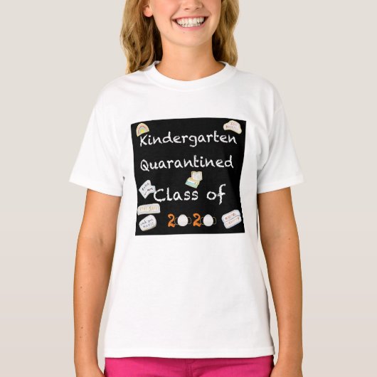 Kindergarten Quarantined Class of 2020 T-Shirt (Vorderseite)