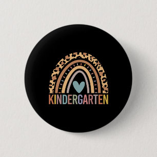 Kindergarten Rainbow Girls Boys Teacher Team Kinde Button