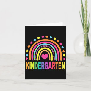 Kindergarten Rainbow Girls Boys Teacher Team Kinde Karte