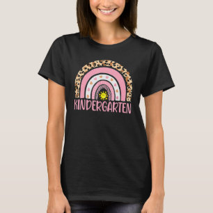Kindergarten Rainbow Leopard Schülerteam T-Shirt